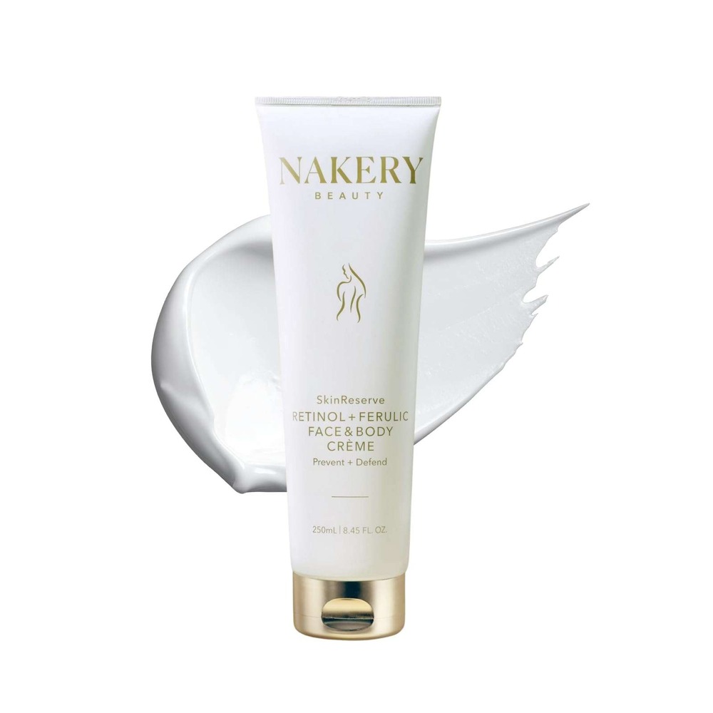 Nakery Beauty SkinReserve Retinol + Ferulic Face & Body Crème 250ml 8.45oz New